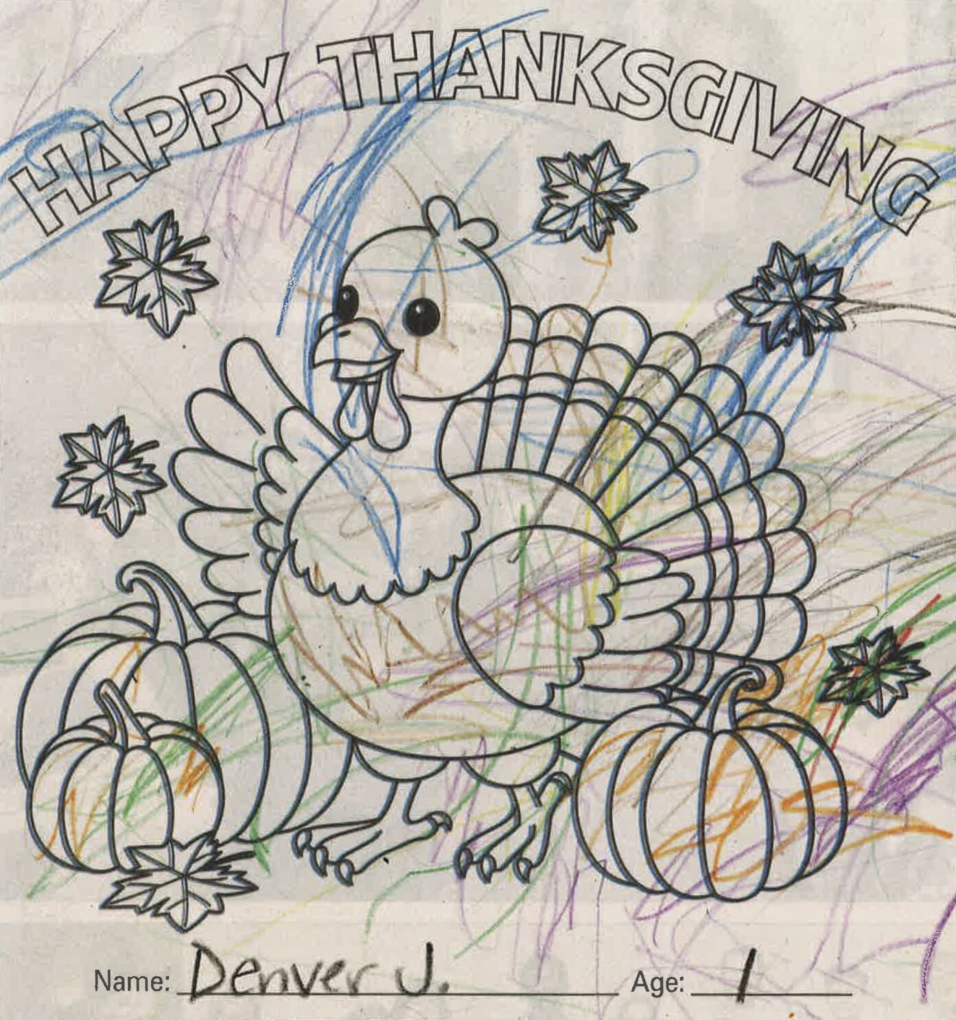 Lil' Turkey Coloring Contest